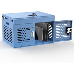 Metateel Fully Assembled 30 Bay Mobile Charging and Storage Cart for iPad,Chromebook and Laptop Computer with Keypad Lock,Up to 14-inch Screen Size,Surge Protection,Front & Back Access Locking Cabinet in Kuwait
