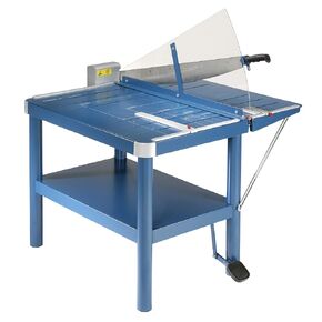 Dahle 580 Premium Guillotine Trimmer w/Stand, 32" Cut Length, 30 Sheet Capacity, Large Format, Self-Sharpening Blade, w/Safety Guard in Saudi Arabia