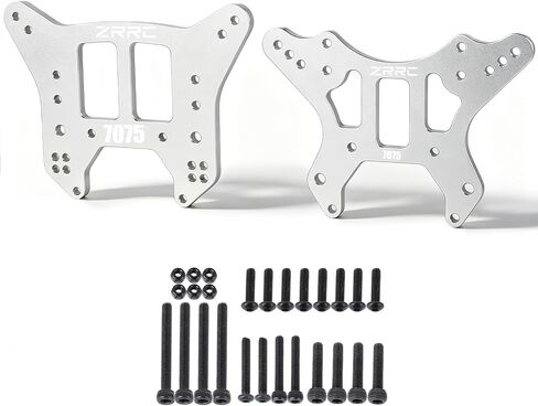 7075 Aluminum Shock Towers Front & Rear for 1/8 Arrma Kraton 6S Notorious 6S, Heavy Duty Shock Mount Damper Tower Upgrade, CNC Machined Red-Black Finish, Replacement for AR330220 ARA320581, 2PCS in Saudi Arabia