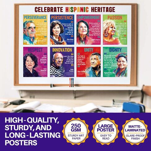 YUSPENYE Hispanic Heritage Month Posters, 16 Pcs Decorations in Saudi Arabia