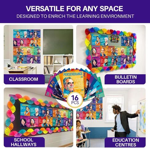YUSPENYE Hispanic Heritage Month Posters, 16 Pcs Decorations in Saudi Arabia