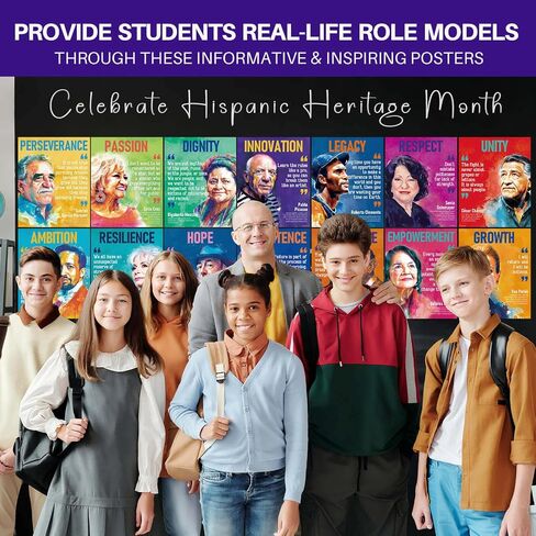 YUSPENYE Hispanic Heritage Month Posters, 16 Pcs Decorations in Saudi Arabia