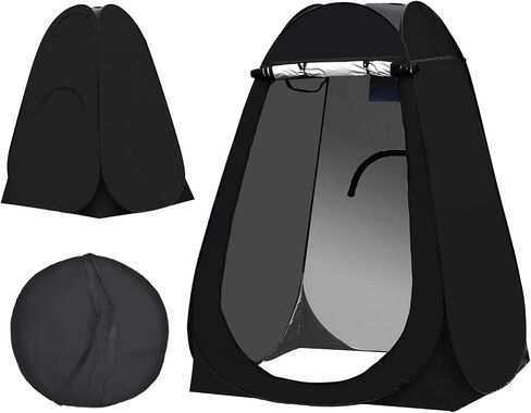 TUKAILAI Portable Pop Up Privacy Tent, Outdoor Camping Bathroom Toilet Shower Tent Spacious Dressing Changing Room for Hiking Beach Picnic Fishing, Instant Rain Shelter with Carrying Bag in Kuwait