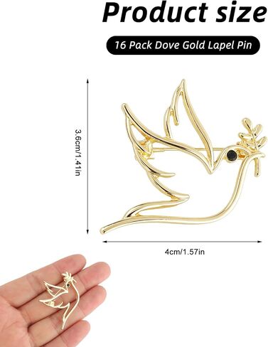 16 Pack Brooches Pin Small Lapel Pin in Saudi Arabia