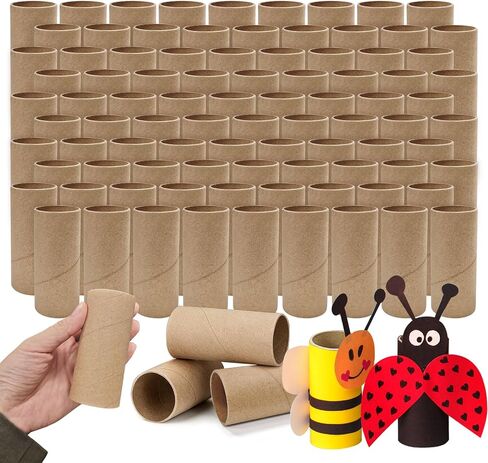 120 Pack Cardboard Tubes for Crafts, Empty Toilet Paper Rolls 3.7" in Kuwait