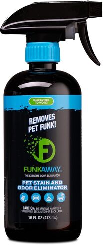 FunkAway Pet Stain & Odor Eliminator Spray, 16 oz., Fresh & Neutral Scent, The Extreme Pet Stain & Odor Eliminator for Houses, Cars, SUVs, RVs and Boats, Alcohol-Free Formula in Kuwait