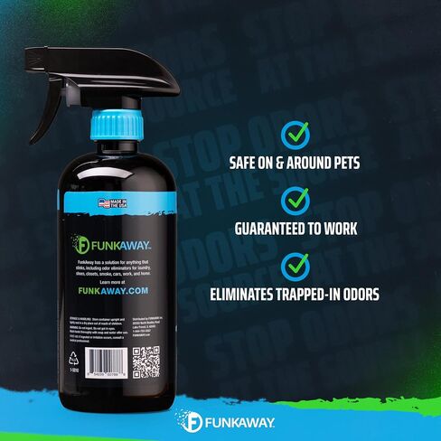 FunkAway Pet Stain & Odor Eliminator Spray, 16 oz., Fresh & Neutral Scent, The Extreme Pet Stain & Odor Eliminator for Houses, Cars, SUVs, RVs and Boats, Alcohol-Free Formula in Kuwait