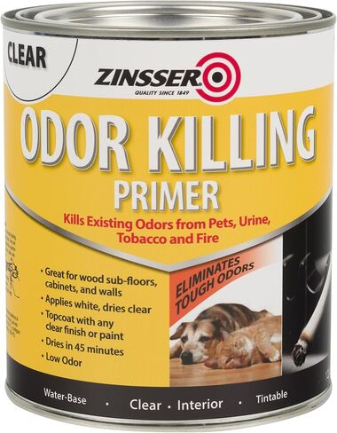 Rust-Oleum Zinsser 307648 Odor Killing Primer, White, Quart in Saudi Arabia