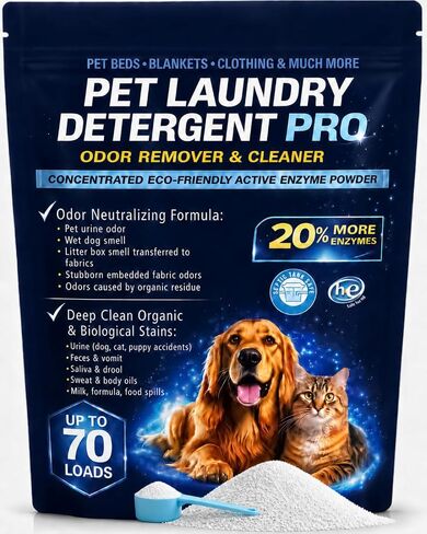 Pet Laundry Detergent Pro Enzyme Odor Remover, Deep Clean Stubborn Stains in Kuwait