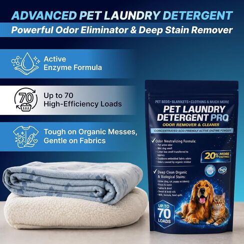 Pet Laundry Detergent Pro Enzyme Odor Remover, Deep Clean Stubborn Stains in Kuwait