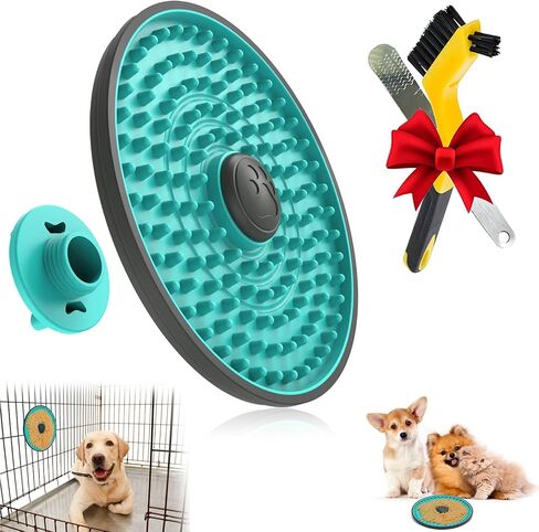 Lick Mat for Dogs Crate Lick Pad Slow Feeder for Crate Training in Kuwait