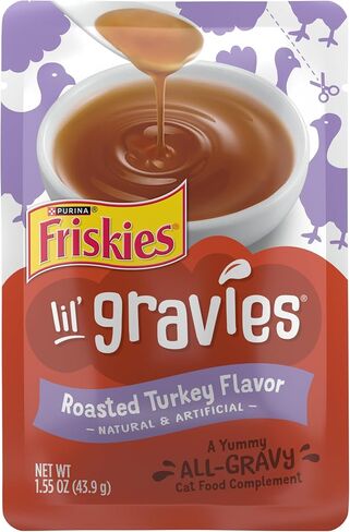 TETON Sports Purina Friskies Lil 'Gravies نكهة لحم البقر المشوي للقطط مكملة لأطعمة القطط القابلة لللعق - (16) 1.55 أونصة. الحقائب in Kuwait