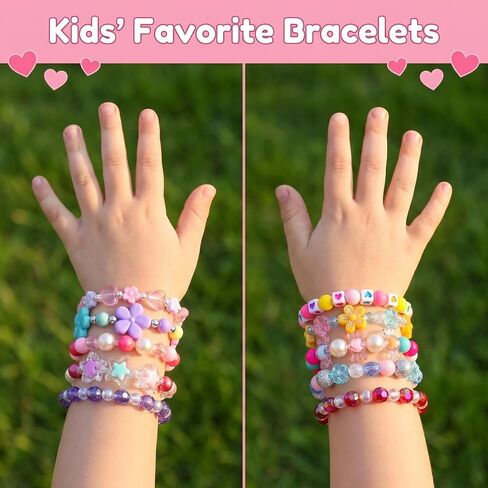 Toddler Bracelets for Girls, Kids Beaded Bracelets Bulk for Girl 3-5 Gifts in Saudi Arabia