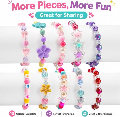 Toddler Bracelets for Girls, Kids Beaded Bracelets Bulk for Girl 3-5 Gifts in Saudi Arabia