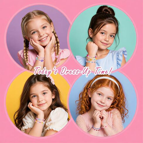Toddler Bracelets for Girls, Kids Beaded Bracelets Bulk for Girl 3-5 Gifts in Saudi Arabia