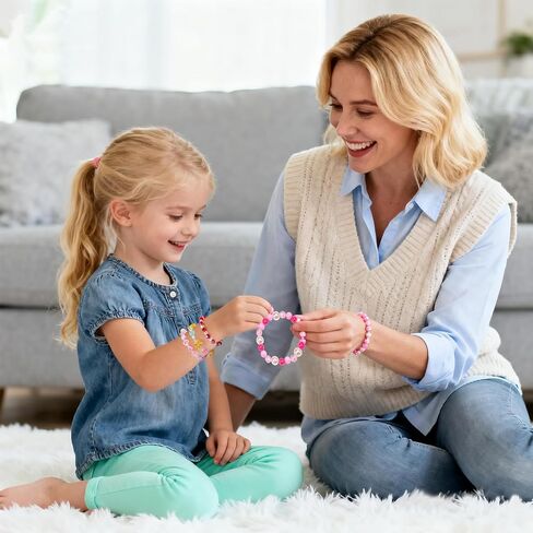 Toddler Bracelets for Girls, Kids Beaded Bracelets Bulk for Girl 3-5 Gifts in Saudi Arabia
