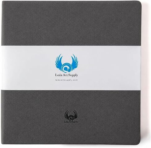 دفتر رسم كبير من Leda Art Supply مكون من 160 صفحة بغلاف ناعم للفنانين - دفتر رسم للجميع، دفتر رسم جلدي مثالي للحبر وألوان الماء والقلم وأقلام الرصاص | مجلة فنية مقاس 7 × 10 بوصة in Kuwait