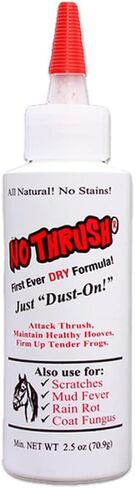 Four Oaks Farm Ventures, No Thrush Dry Powder Treatment for Horses - Wound Care, Scratches, Rain Rot, Mud Fever, Coat Issues - All Natural Ingredients, Non-caustic, Easy to Use Powder Formula (5.5 oz) in Saudi Arabia