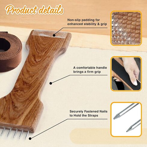 VTUNA Webbing Stretcher Tool, Hardwood Upholstery Straining Puller, Canvas Tensioning Furniture Reupholstering, Stretching Tool for Furniture, Home Supplies. in Kuwait