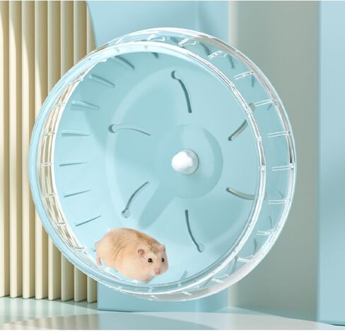Hamster Wheel Super Silent Quiet Exercise Running Wheel with Adjustable Stand for Chinchillas Gerbils Mice Small Animals (S(4.72" D),Black) in Kuwait