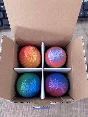 3D Printed Animals Dragon Toys Eggs, Christmas Stocking Stuffers for Kids in Kuwait