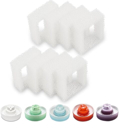 Wonder Creature Cat Water Fountain Filter, 8-pack Replacement Pre-Filter Sponges for Aurora, Cupcake, and 360° Stainless Steel Pet Fountain, Ceramic Dog Water Dispenser Filters in Kuwait