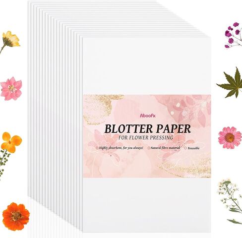 Aboofx 100 Sheets Blotting Paper for Flower Press in Saudi Arabia