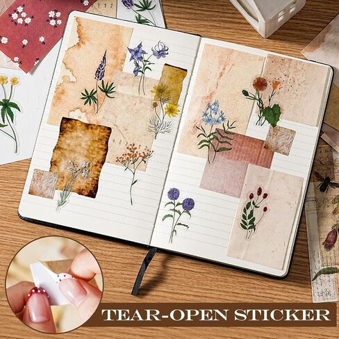 455 PCS Vintage Scrapbook Paper DIY Set, Aesthetic Decorative Craft Papers in Saudi Arabia