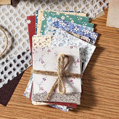 455 PCS Vintage Scrapbook Paper DIY Set, Aesthetic Decorative Craft Papers in Saudi Arabia