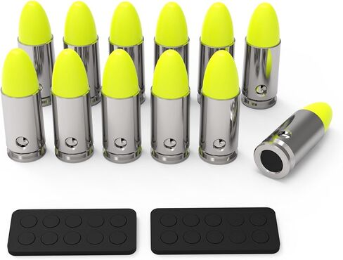 9mm Dummy Rounds Snap Caps Practice Rounds - Closed Weight & Precise Size for Safe Firearm Training, Fault Diction Test and Dry Fire Practice（ 12Pcs ） in Saudi Arabia