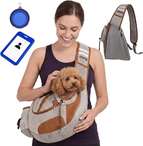 Dog Sling Carrier for Small Dogs & Cats(6-11 lbs) - Hands-Free Bag in Saudi Arabia