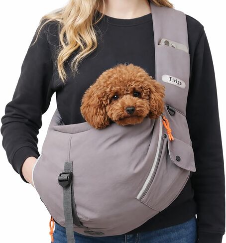 Pet Sling Carrier for Small Dogs and Cats, Hands-Free, Medium, Gray in Kuwait