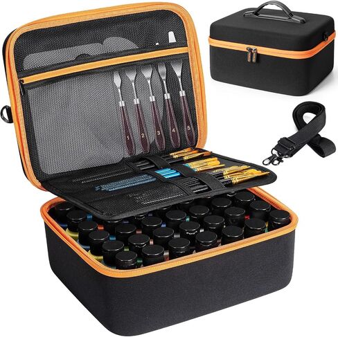 Acrylic Paint Storage Case for 42 Bottles(2 fl oz) Craft Paint Storage in Saudi Arabia