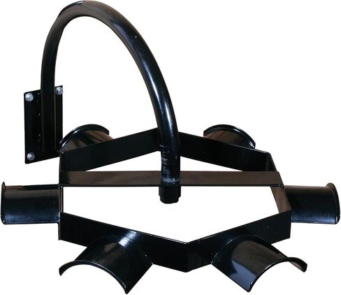 EASY-UP Carousel Tack Rack for Bridles & Halters | 12" Diameter Rotary Wheel | 6 Arched Racks | Save Space | Keep Tack Room Organized | 21" Wall Projection in Kuwait