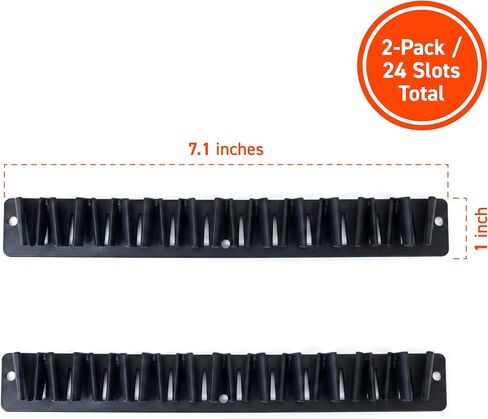 Paint Brush Holder Organizer, 2 Pack Adhesive Watercolor Brush Holder, 24 Slot Artist Brush Holder, Paint Brush Mount for Easel, Art Cart, Painting Accessories for Artists in Saudi Arabia