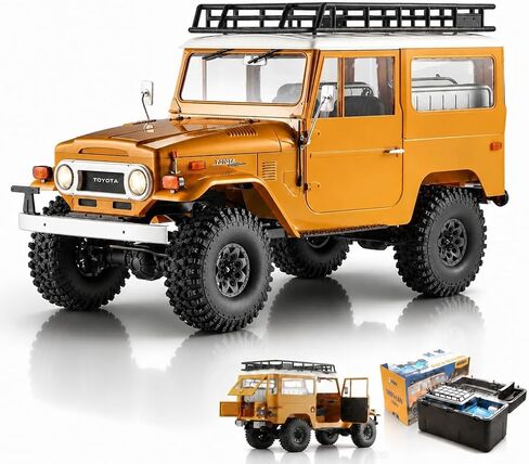 BEEZRC FMS 1/10 RC Crawler FJ40 Toyota Licensed RS 4WD 2.4G Model Car Hobby 4x4 RC Rock Crawler RC Car Offroad RC Truck Remote Control Car with Transmitter for Adults (Blue) FMS11035RSBU in Saudi Arabia