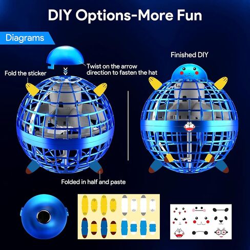 ENJSD 2025 Flying Orb Ball, Boomerang Hover Space Ball Flying Spinner, Orb Drone Orbit, Cool Toys Kids for 6 7 8 9 10+ Year Old Boys Girls Teens, Indoor Outdoor Toys in Kuwait