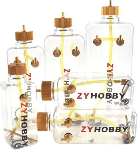 RC Gas Fuel Tank Bottle 260/300/360/400/500/700/1000/1500ML Transparent Plastic for RC Airplane in Saudi Arabia