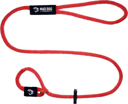 Mad Dog Products English Slip Dog Lead | 3/8 Inch x 6 Feet | Red in Kuwait