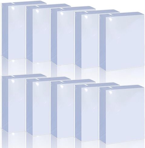 1000 Counts Premium Standard Baseball Trading Card Sleeves, Plastic Clear Protector, Soft Perfect Fit for Penny, Football, and Sports Cards in Kuwait