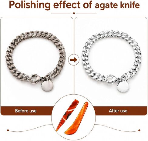 Natural Agate Burnisher, Hand Jewelry Agate Stone Burnishing Tool in Kuwait