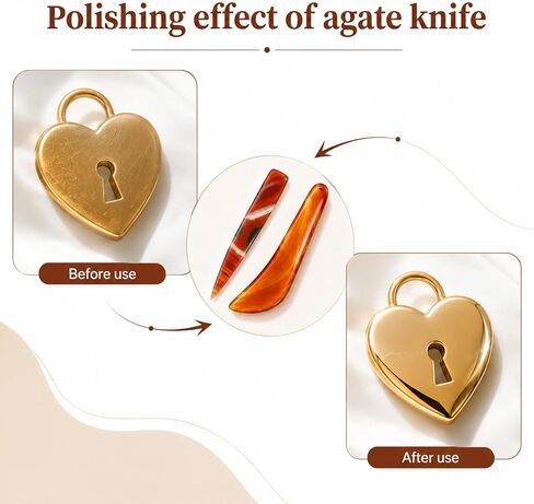 Natural Agate Burnisher, Hand Jewelry Agate Stone Burnishing Tool in Kuwait