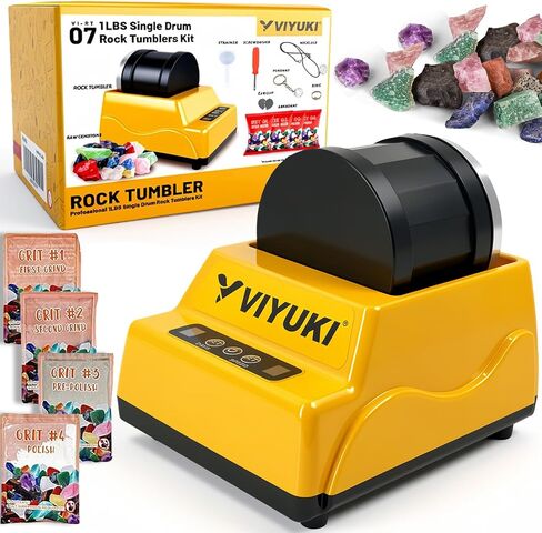 Rock Tumbler Kit 3-Speed Motor & 7-Day Timer in Saudi Arabia