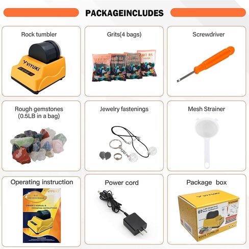 Rock Tumbler Kit 3-Speed Motor & 7-Day Timer in Saudi Arabia