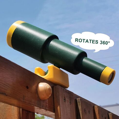 RedSwing Playground Accessories for Kids, Outdoor Swingset Attachments with Pirate Ship Wheel, Toy Telescope, Telephone and Safety Handles (Yellow and Green) in Saudi Arabia