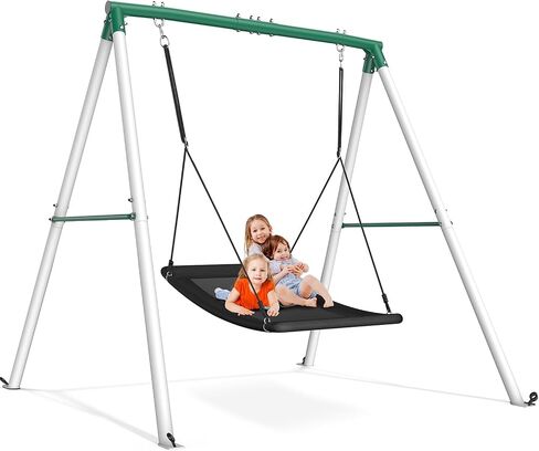 Trekassy 60" Platform Saucer Swing with Stand, 440LBS Heavy Duty A-Frame in Saudi Arabia