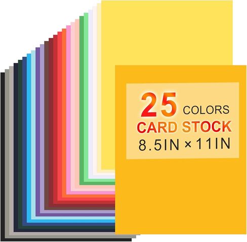 8.5" X 11" Colored Cardstock, 25 Colored Construction Paper in Kuwait