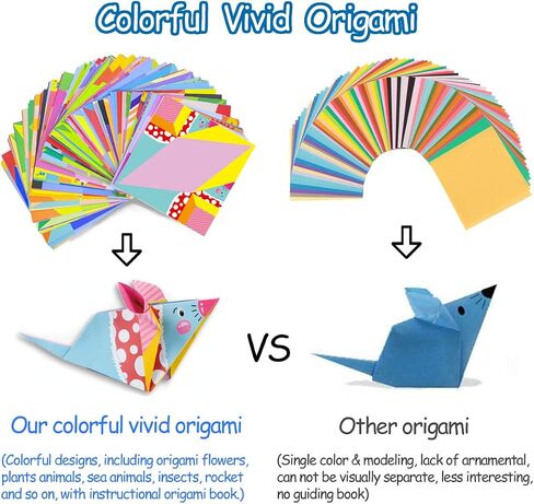 hapray Origami Kit for Kids 5-12, 152 Origami Paper Kit with Origami Book in Kuwait