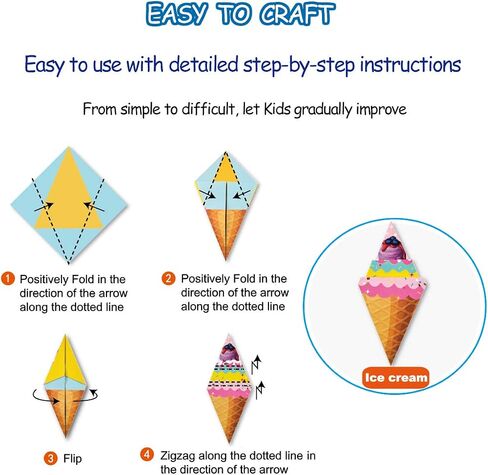 hapray Origami Kit for Kids 5-12, 152 Origami Paper Kit with Origami Book in Kuwait