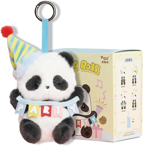 52TOYS Panda Roll Party Series Blind Box Stuffed Animal Plush Toy with Soft and Adorable Design, 1PC Perfect for Cuddling, Display, and Unique Posing, Ideal Gift for Panda Enthusiasts in Saudi Arabia